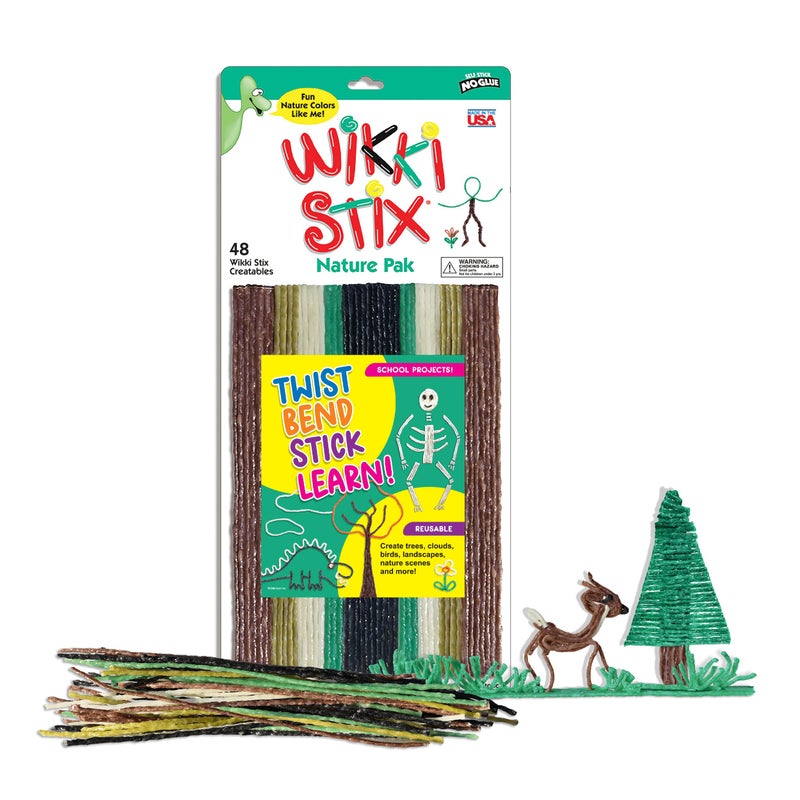 WikkiStix Arts and Crafts for Kids Triple Play Pack, Non-Toxic, Waxed Yarn, Fidget Toy, Reusable Molding and Sculpting Playset, American Made by Wikki Stix, 3 Color Sets, 144 Count - Image 3